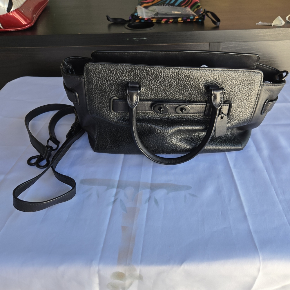 Black Leather Handbag